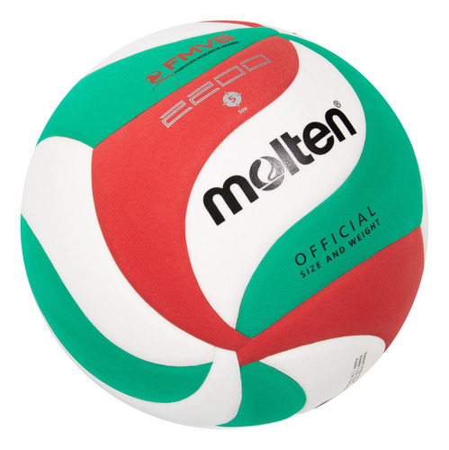 Balón Voleibol Molten V5m2200 Eva Tricolor No. 5 | Sporta Mx Color Blanco