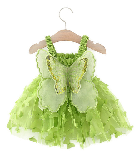 Vestido Con Alas De Mariposa Para Verano 2023, Ropa Infantil