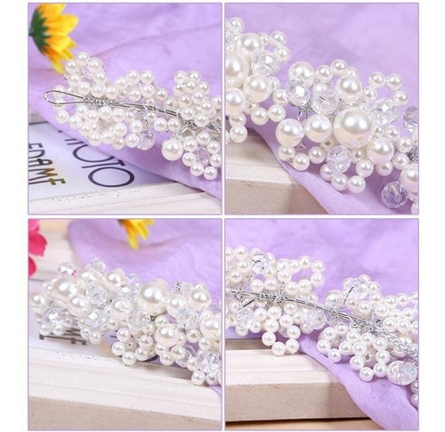 Imagem 6 de 6 de Arranjo Tiara Cabelo Noiva 15 Anos Formatura Casamento Linda