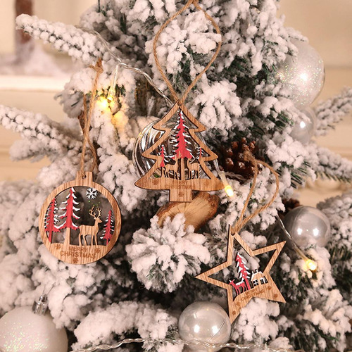 2 Decoración De Fiesta De Navidad Diy Craft Rojo