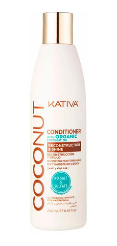 Acondicionador Brillo Y Reconstrucción Coconut X250ml Kativa