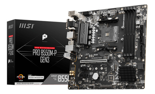 Motherboard Msi Pro B550m-p Gen3 Ryzen 9 Socket Am4 Ddr4 F