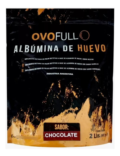 Proteína Claras Huevo Deshidratada Saborizada Ovofull 907 Gr