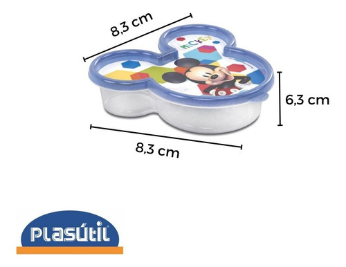 Pote Mickey Infantil 320 Ml Plasutil Dom