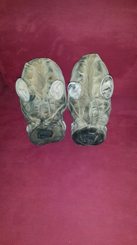 Pantuflas O Zapatillas Con Cara De Perro Boxer