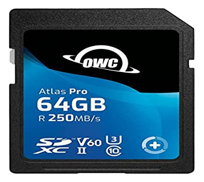 Tarjeta De Memoria Owc Atlas Pro Sdxc Uhs-ii V60 De 64 Gb