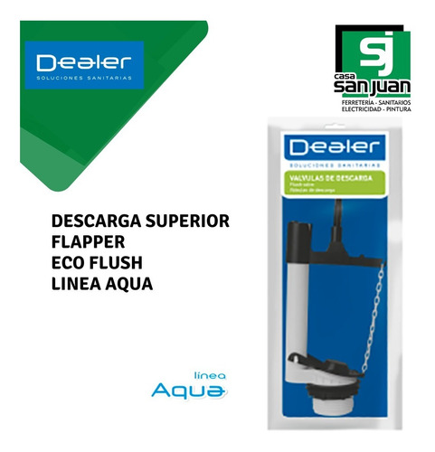 Válvula Descarga Superior Flapper Eco Flush 430222 Dealer