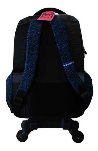 Imagem 6 de 10 de Mochila Escolar Rodinhas Removível 360 Juvenil Wookey Azul