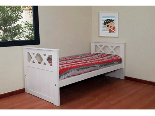 Cama Divan Cruz Doble Respaldo Blanca Macizo Envío S/c Caba