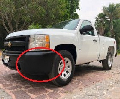 Extensión Delantera Izquierda Lisa S/hueco Silverado 07 75