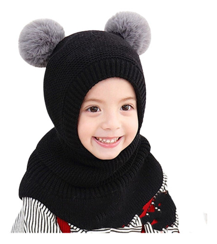 Gorros Con Capucha Para Niños, Gorros De Punto Para Bebés De