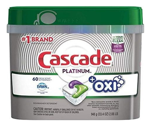 Cascade Platinum, 16 X Power, 60 Fresh Scent Action Pac