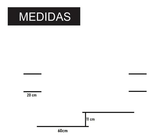 Rack Suspenso Para Quartos E Salas Com 4 Prateleiras Preto