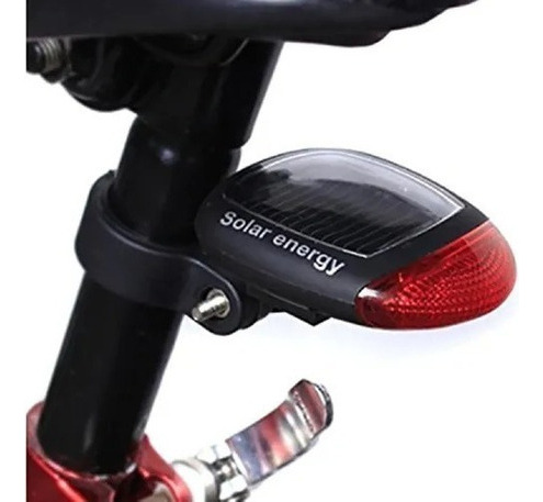 Luz Trasera Para Bici Led Para  Roja Carga Solar