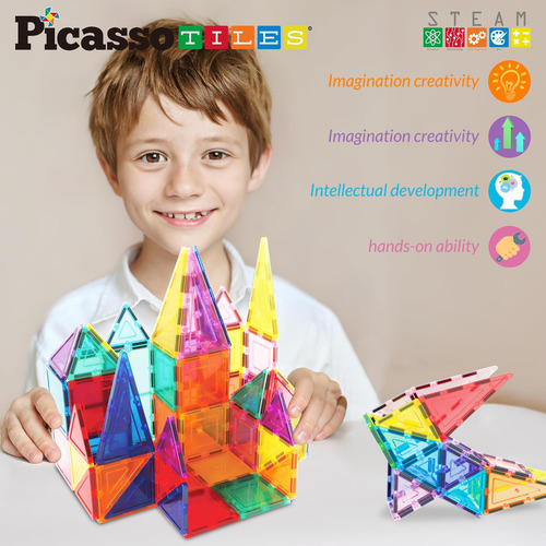 Picassotiles Juego De Bloques De Construcción De Azulejos Ma