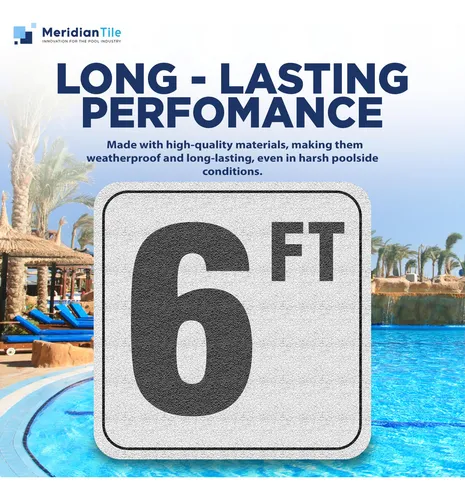 Aquatic Custom Tile, Marcadores De Profundidad De Piscina De