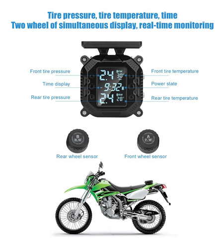 Tpms Recargable, Sistema De Monitor De Presión De