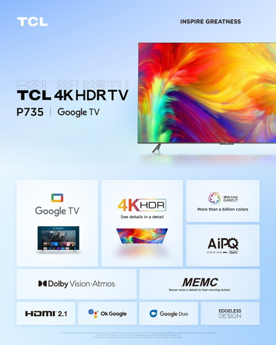 Imagen 6 de 6 de Tcl Smart Tv 65p735