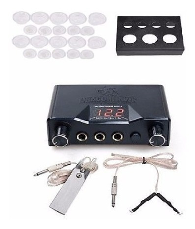 Imagen 2 de 4 de Kit Tatuaje, Tattoo 2 Maquinas,20 Tintas, 12 Cuotas