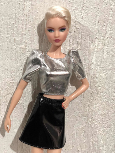 Barbie Top Módel Basics Collector Rubia Piel Blanca! Hermosa (Usado)