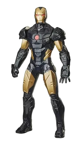 Figura De Acción Marvel 24 Cm Iron Man Negro Hasbro Febo