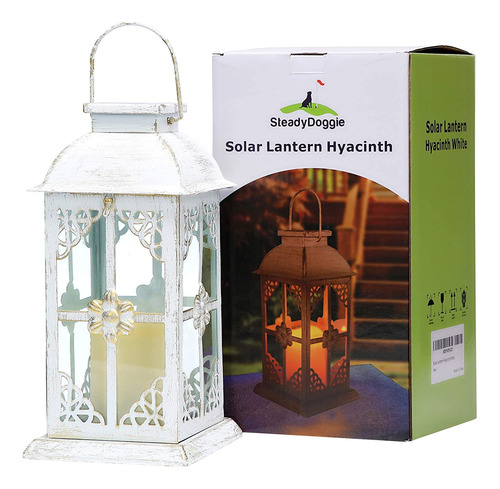 Farol Solar Para Exteriores, Jacinto Blanco, Decoracin De Me