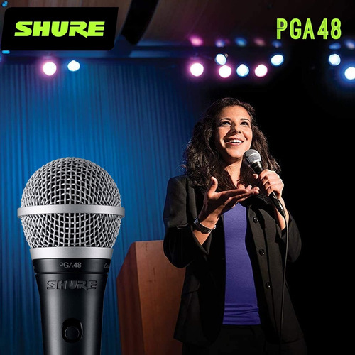 Imagen 10 de 10 de Micrófono Shure Pga48 Dinámico Cardioide Con Cable Xlr 4.5m