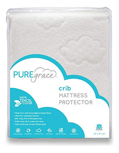 Protector Natural De Colchon De Cuna Hecho De Fibras Tencel