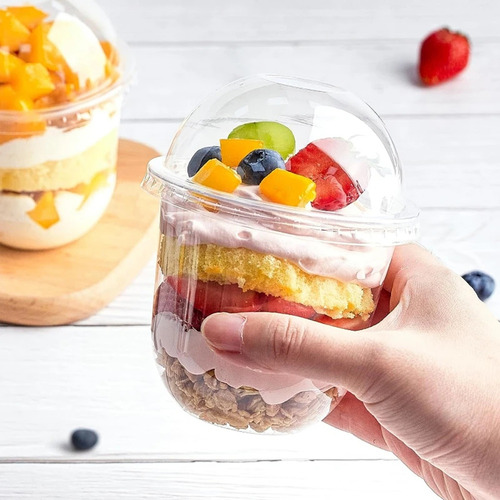 Vasos De Postre Desechables Para Pudín, 100 Unidades, 360 Ml