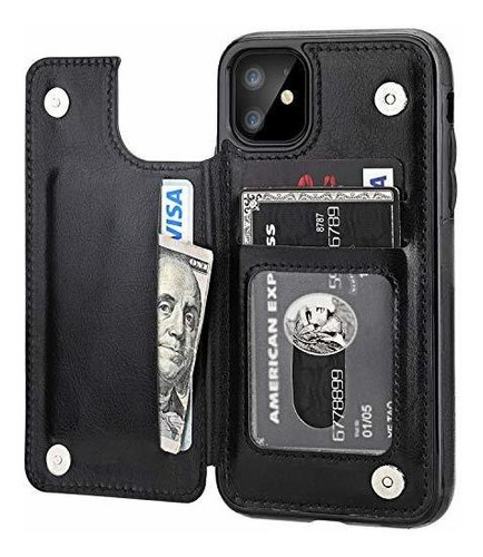 iPhone 11 Caja De Wallet Con Cartulina,ot Onetop Pu Cgv4p