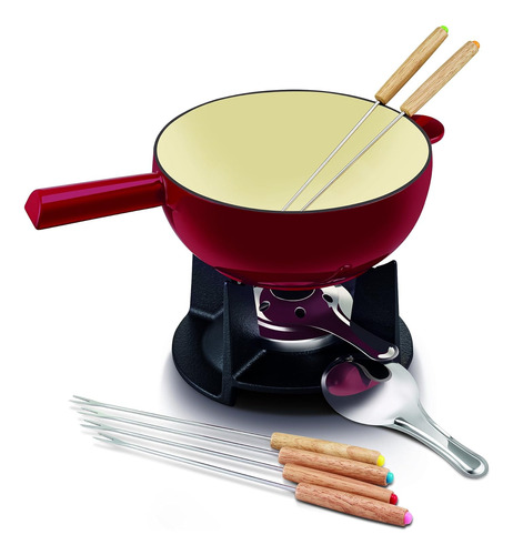 Beka Belledone Fondue De Queso, Hierro Fundido, Rojo, 20 Cm