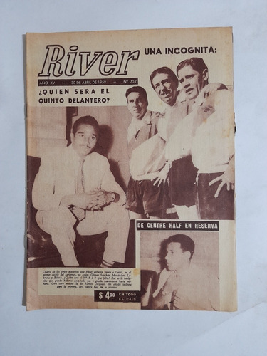 Revista River 752 Gomez Sanchez,menendez,labruna Y Zarate