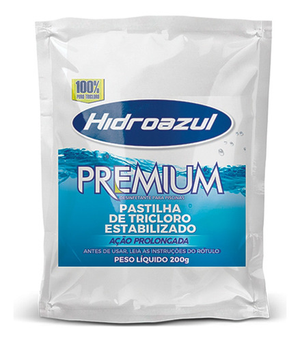 Pastilha Premium De Tricloro 200g Hidroazul
