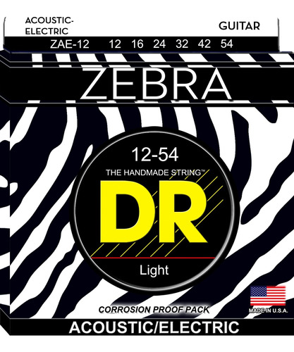 Cuerda Dr Zebra Acustica-electrica Ronda Core 12 54
