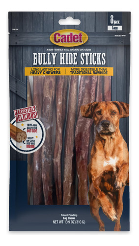 Cadet Bully - Palitos De Piel Para Perros  Masticables Tota