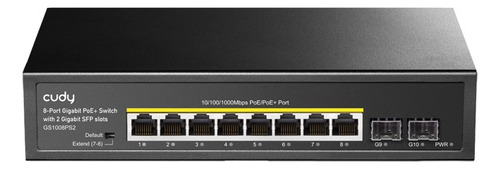 Switch Cudy Gs1008ps2 8 Puertos Gigabit Poe 2 Sfp 120w