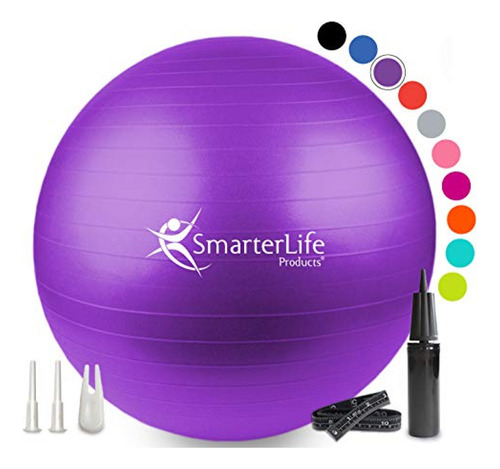 Smarterlife - Pelota De Ejercicio Para Fitness, Yoga, Equili