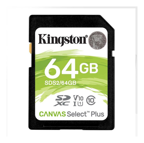 Tarjeta Sd Kingston Canvas Select Plus Clase 10 U1 64gb