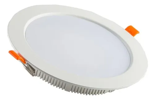 Pack 6 Panel Led Embutido Redondo 6w