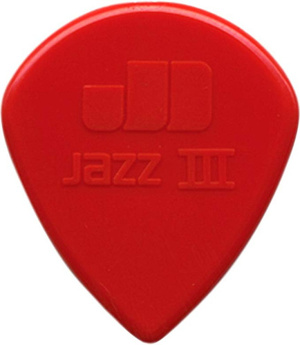 Dunlop Nylon Jazz Iii Selección De La Guitarra Rojo 6-pack