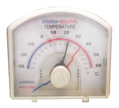 Termómetro Dial Max-min  -30 A 60 Grados Centígrados 