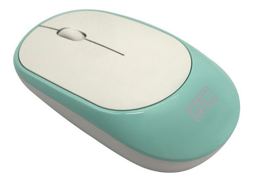Imagen 4 de 5 de Combo Teclado + Mouse Inalambrico Verde Acqua Gtc Vintage