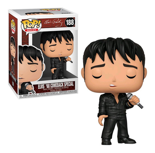 Funko Pop Rock Elvis 68 Comeback Special