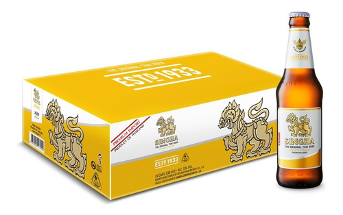 Cerveza Singha, Caja Con 24 Piezas De 330ml