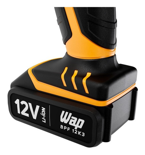 Furadeira parafusadeira sem fio de 10mm Wap BPF 12K3 12V + acessório 110V/220V