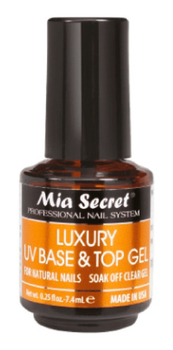 Mia Secret Luxury Uv Base Top Coat 2en1 Uñas Semipermanente