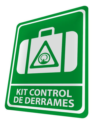 Letrero Kit Control De Derrames Pvc 3 Mm