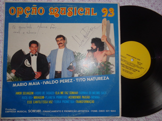 Lp Opção Musical 93, Tito Natureza - Brega, Românticas | MercadoLivre