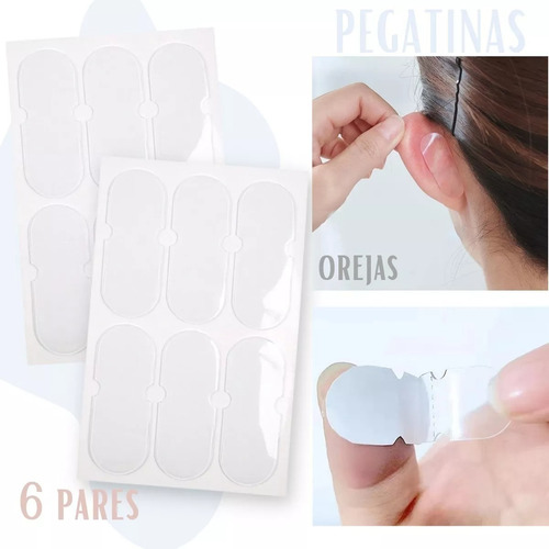 Pegatinas Parches Orejas Stiker Rostro Silicona Invisibles