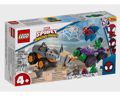 Lego Marvel Enfrentamiento Camiones Hulk Y Rhino 110 Pzs